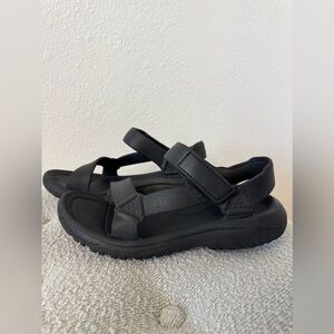 Teva, Black Strappy Sandals, Size 10